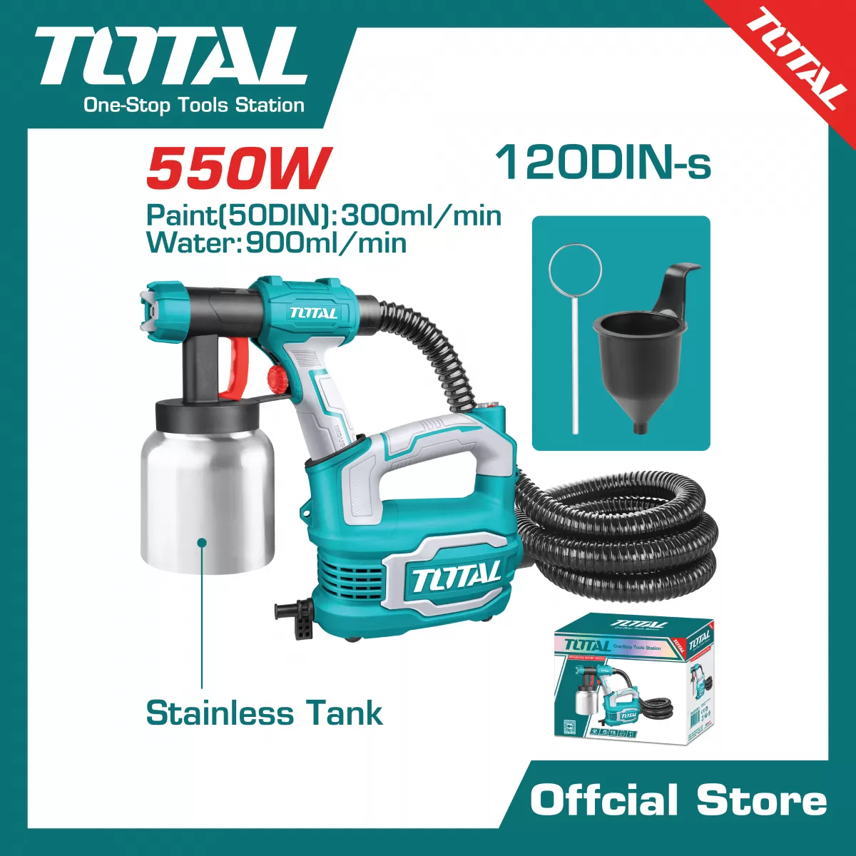 กาพ่นสีไฟฟ้าHVLP 550w.
