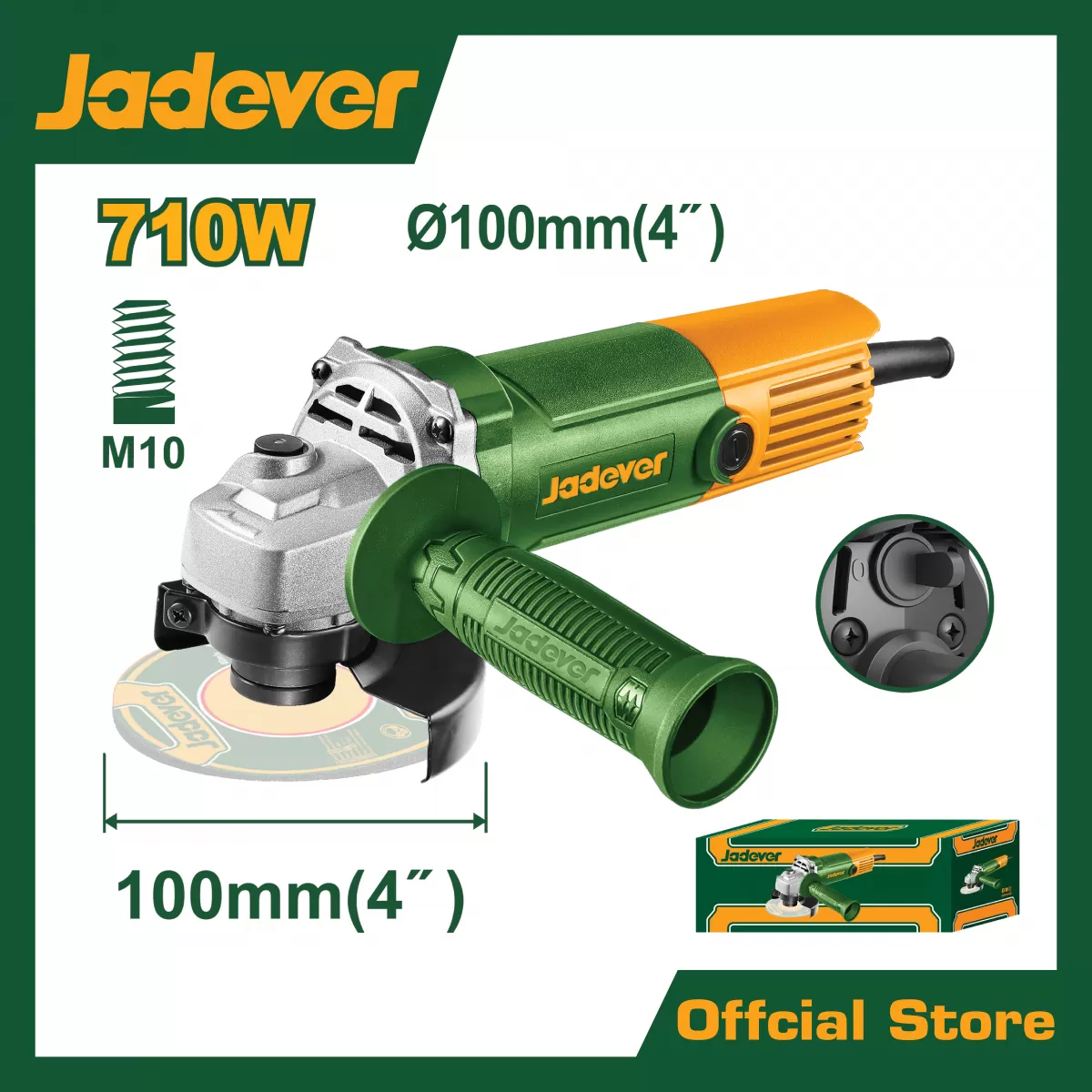 เครื่องเจียรไฟฟ้า4&amp;amp;quot; 710w.