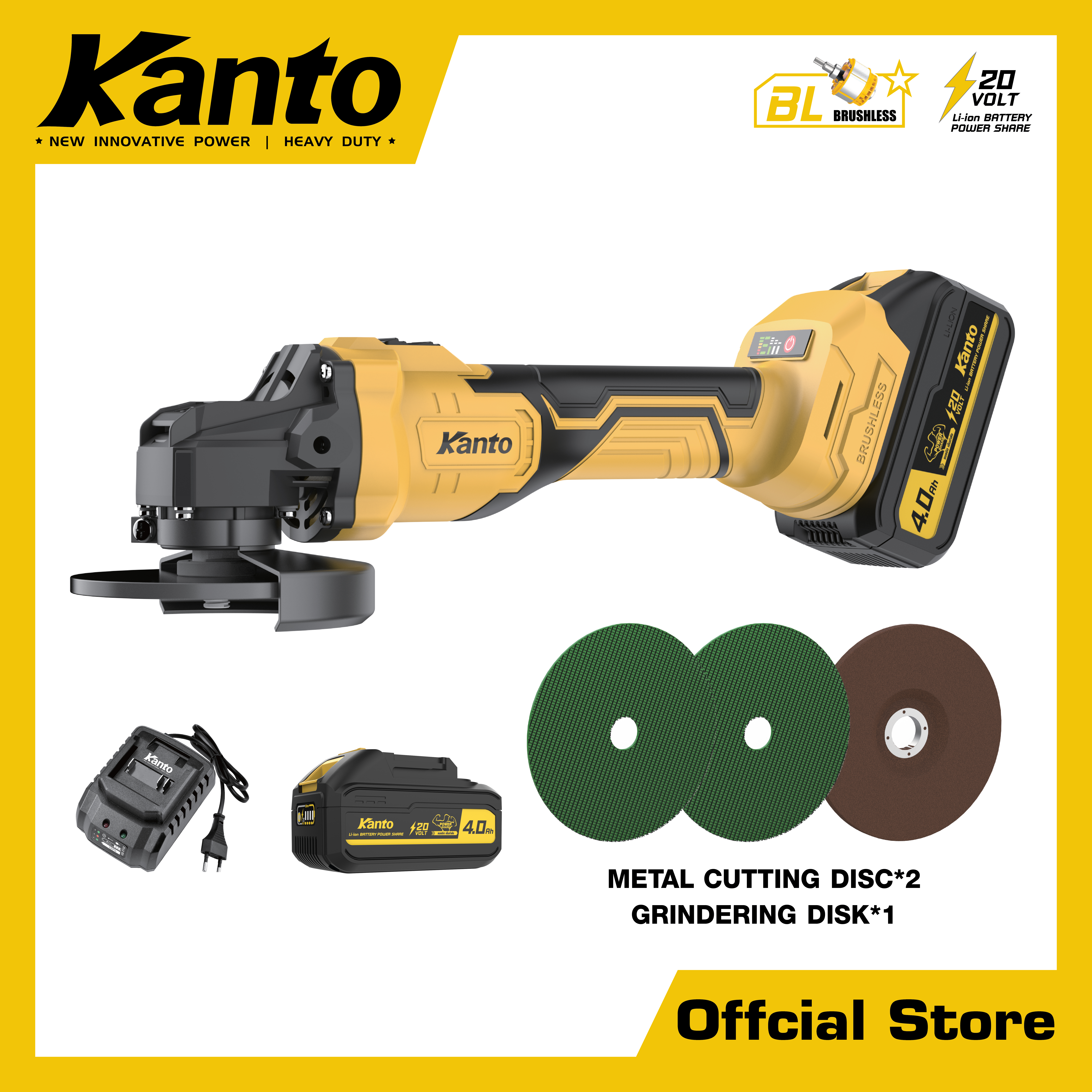 เครื่องเจียรแบตเตอรี่ไร้สาย20V.