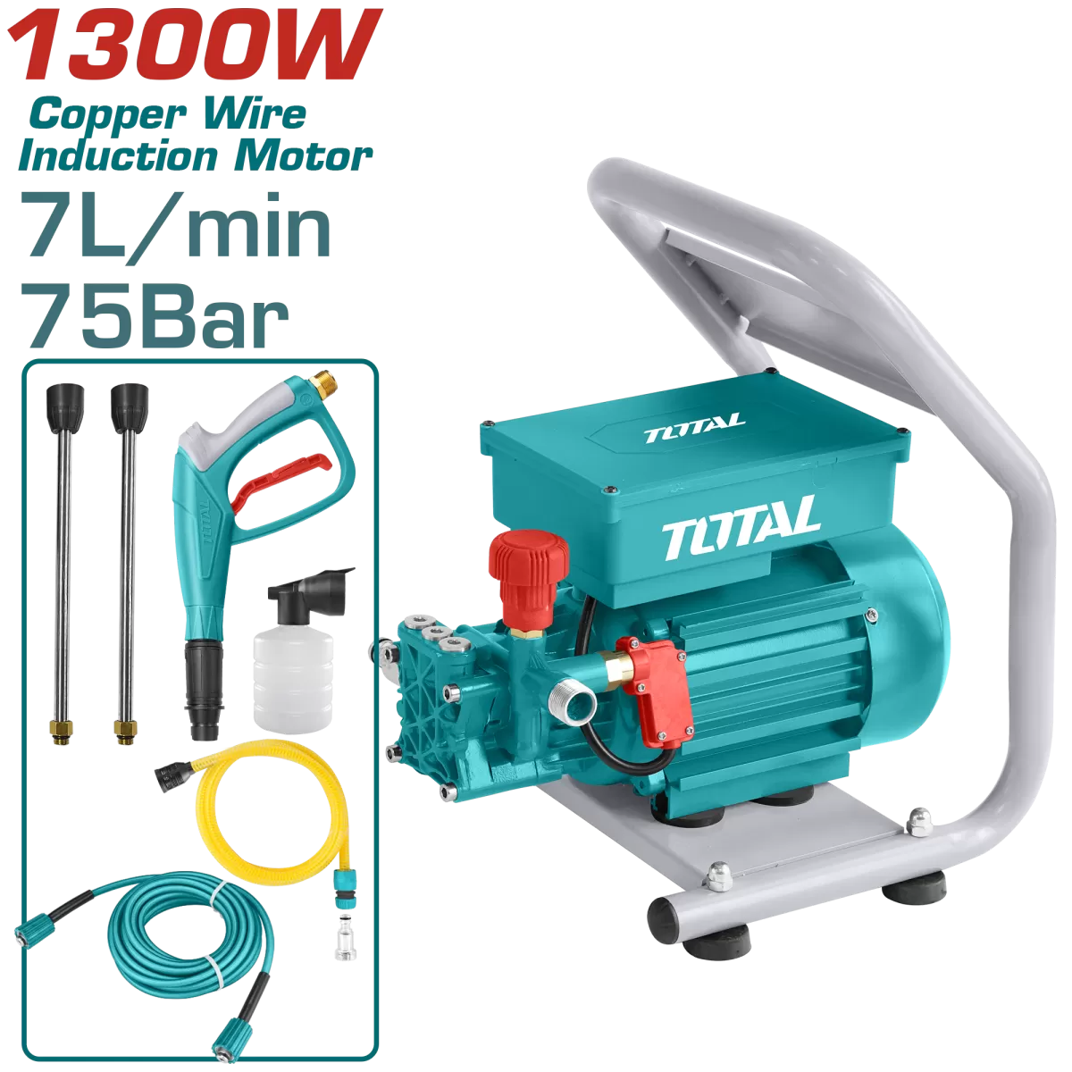 ปั้มอัดฉีดแรงดันสูง 1300W