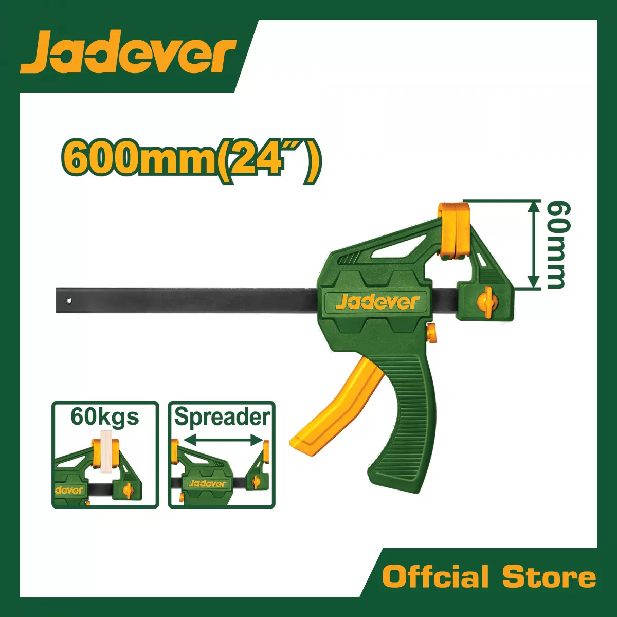 ปากกาจับชิ้นงานชนิดมือกด 24&amp;amp;quot; 60x600