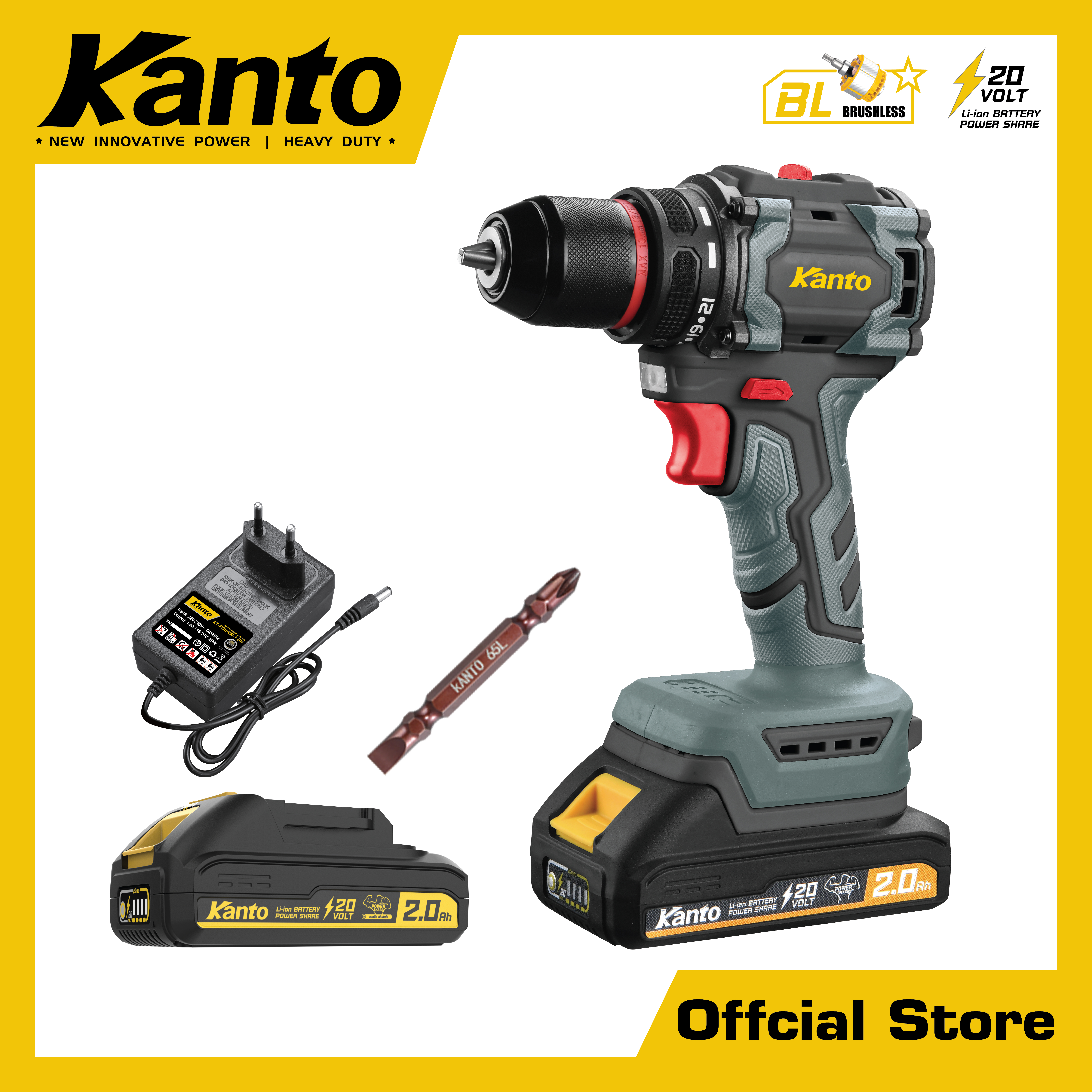 สว่านแบตเตอรี่ไร้สาย20V.