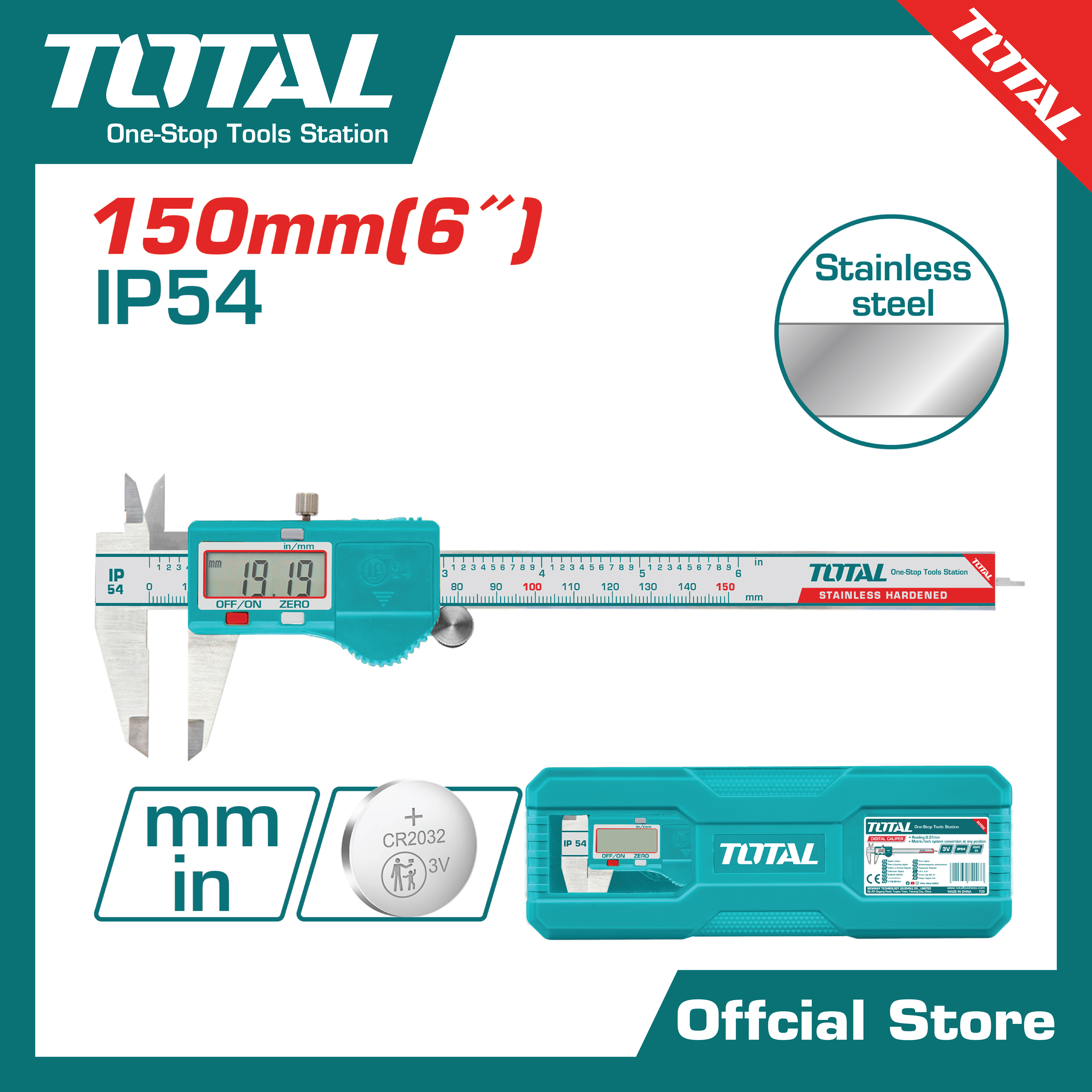 เวอร์เนียร์เหล็กดิจิตอล 6&amp;quot;