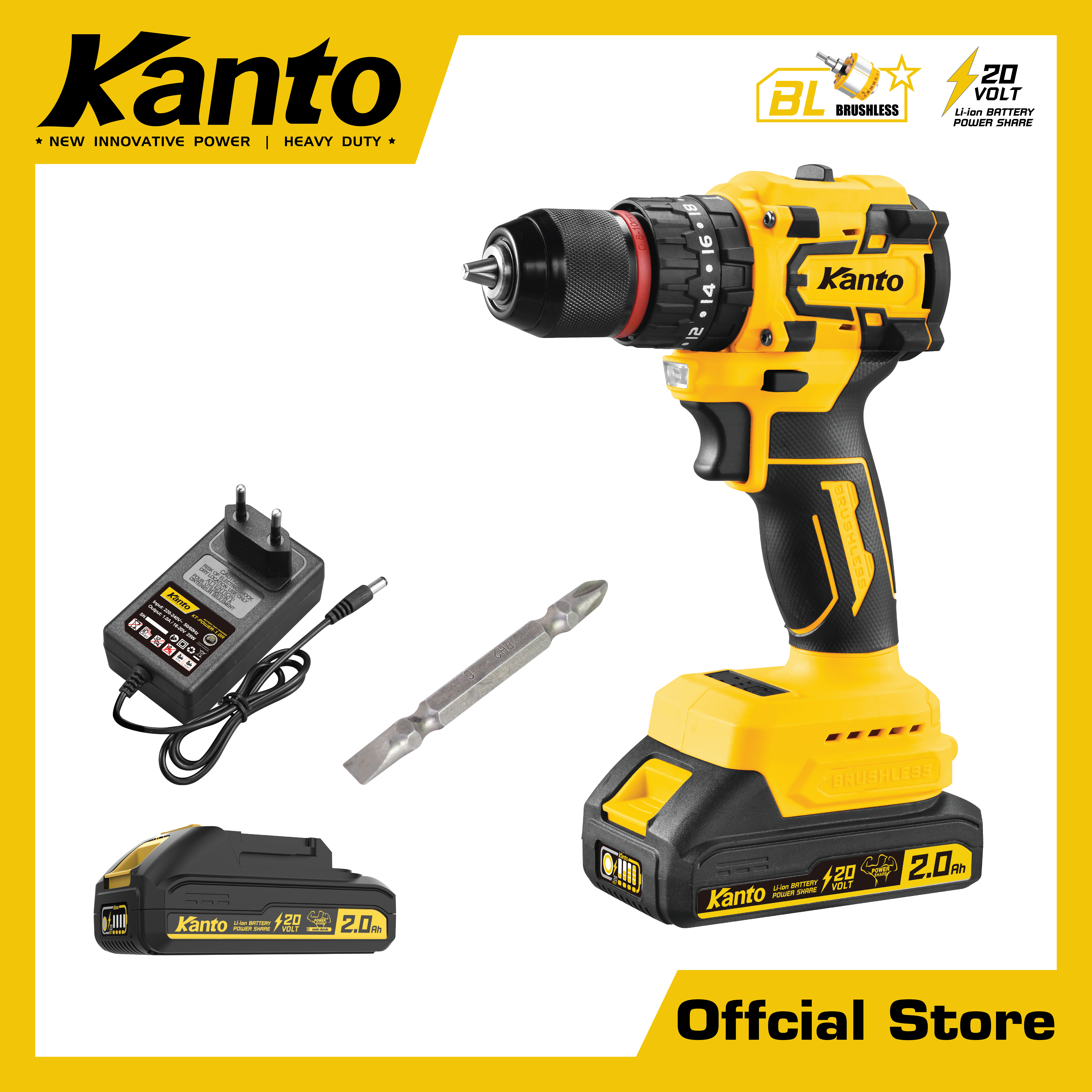 สว่านกระแทกแบตเตอรี่ไร้สาย20V