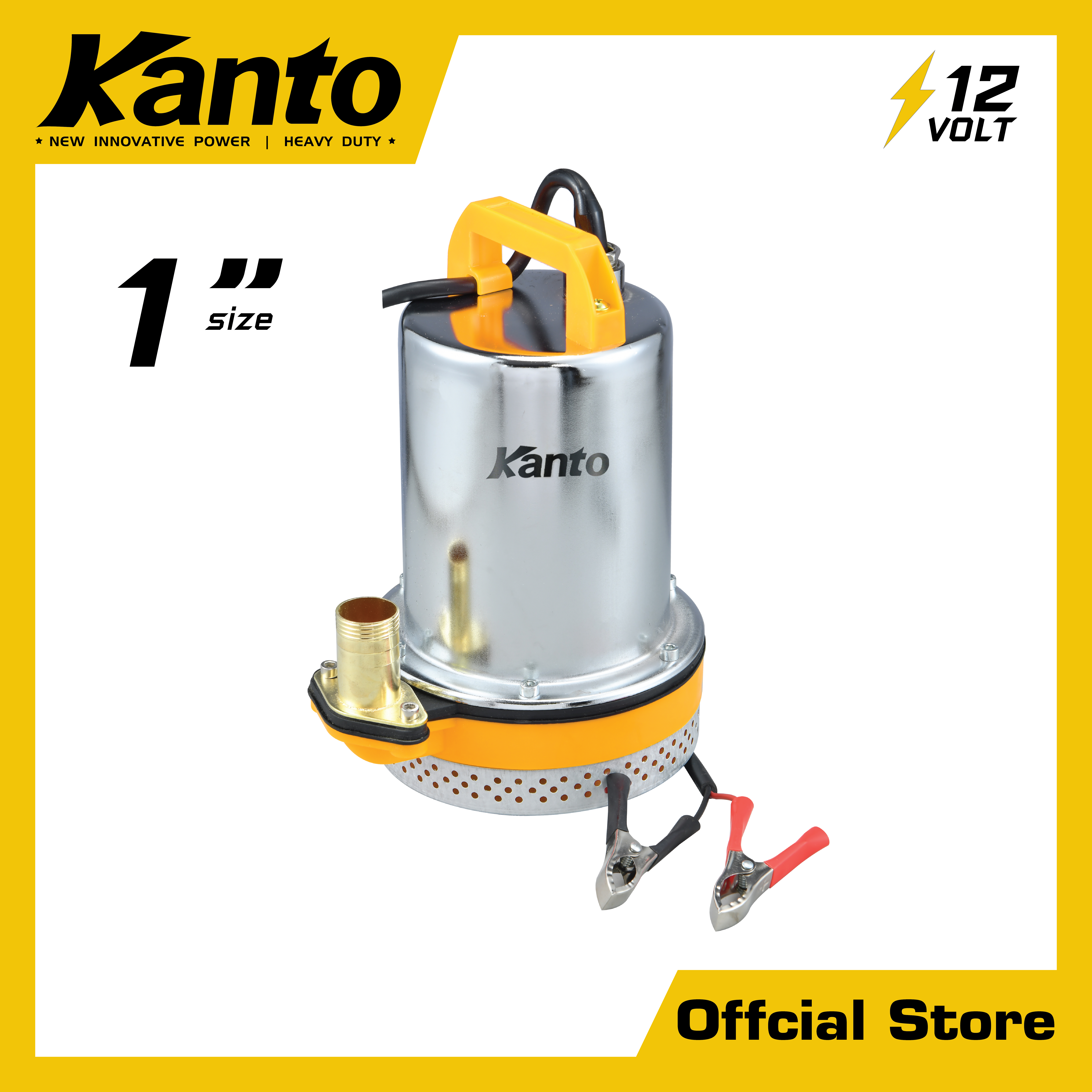 ปั้มน้ำ DC150W.+ท่อ1&amp;quot;+สายไฟ 5ม.+ที่คีบเล็ก+12V.