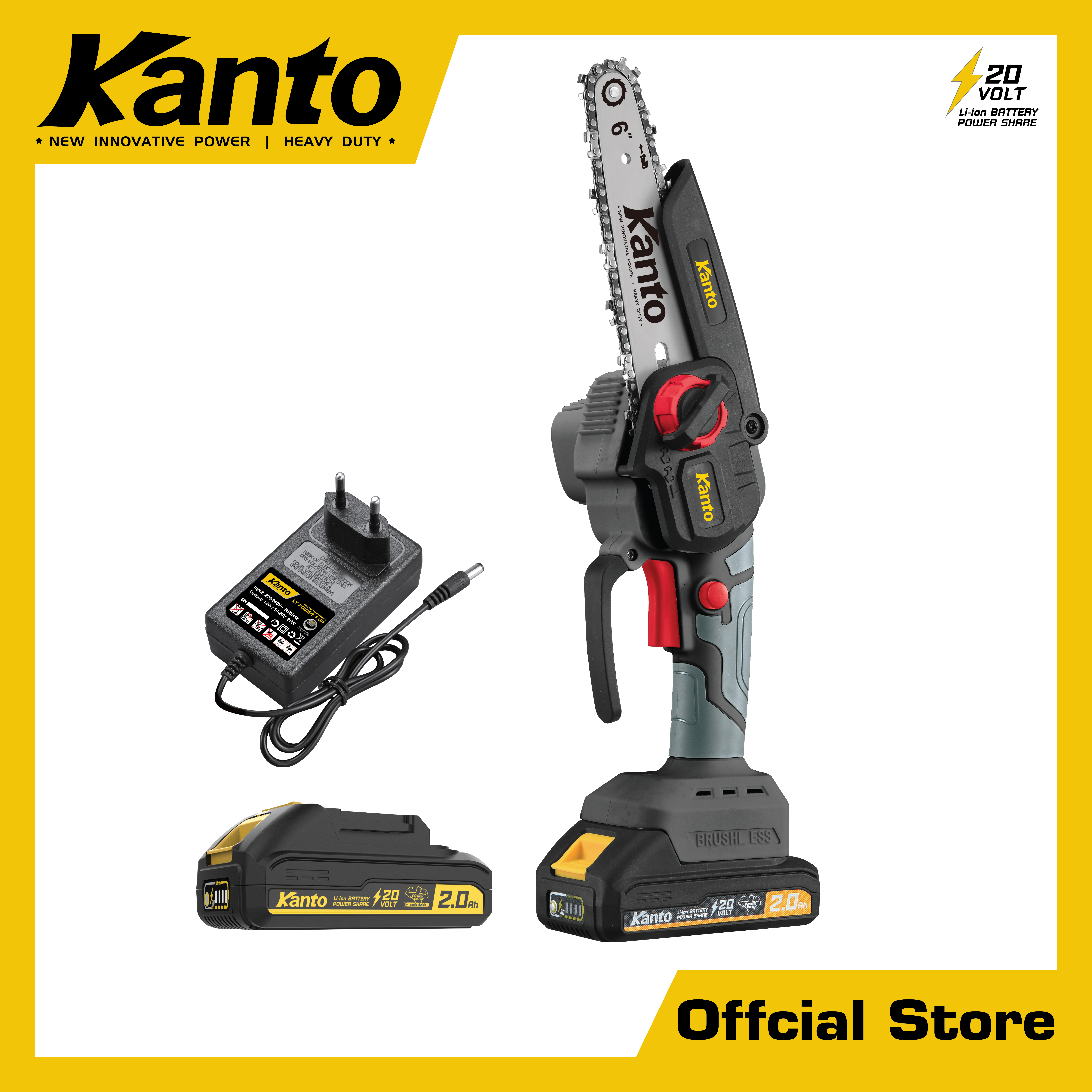 เลื่อยโซ่แบตเตอรี่ไร้สาย6&amp;quot;20V.